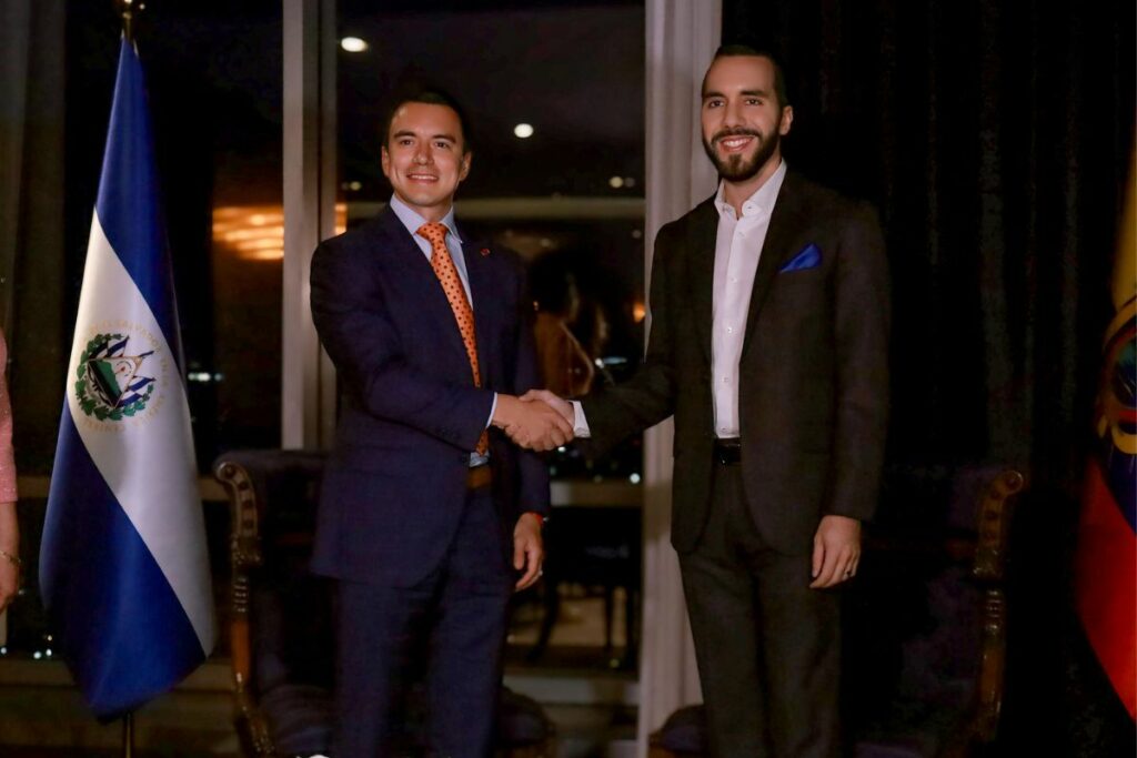 Daniel Noboa y Nayib Bukele