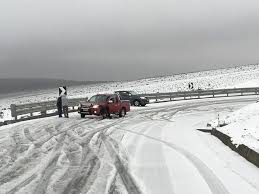 Cae nieve en Riobamba