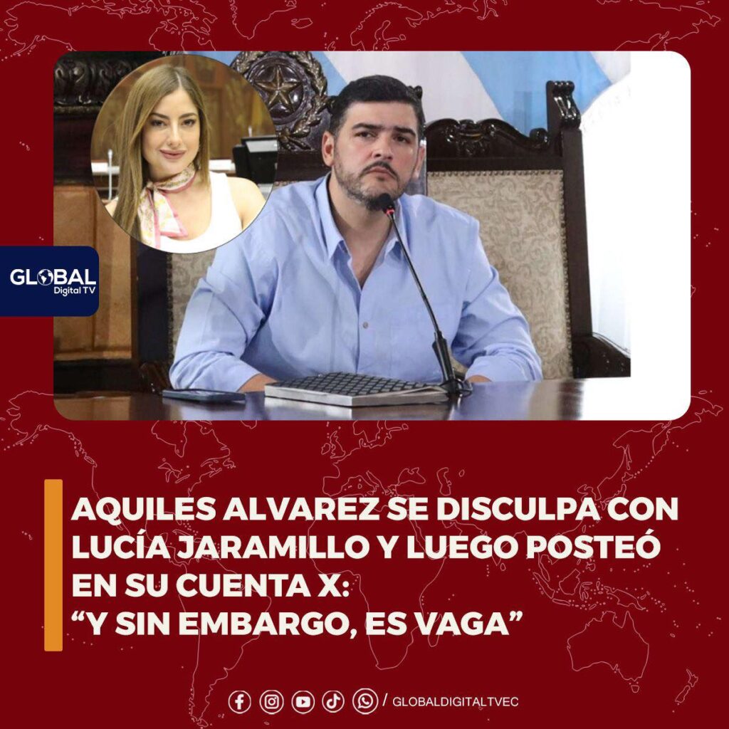 Aquiles Alvarez se disculpa con Lucía Jaramillo y luego posteó en su cuenta X “Y sin embargo, es vaga”